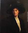 Joseph Rodefer de Camp The Fur Jacket painting